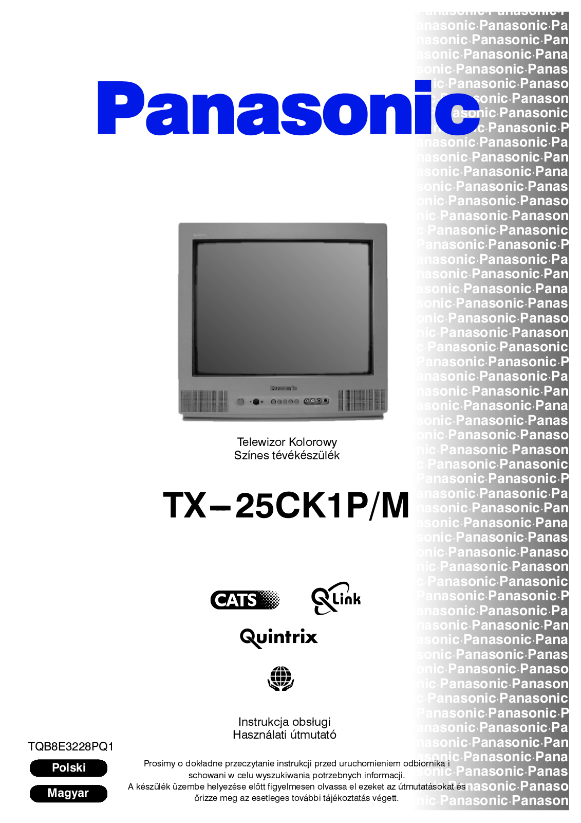 PANASONIC TX-25CK1PM User Manual