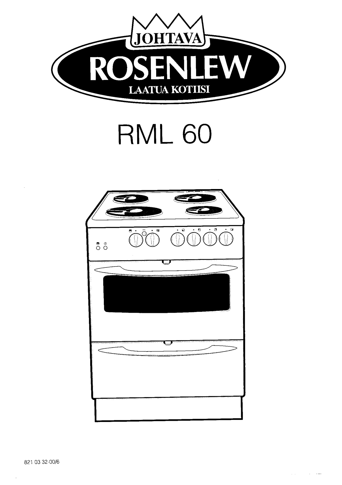 Rosenlew RML60 User Manual