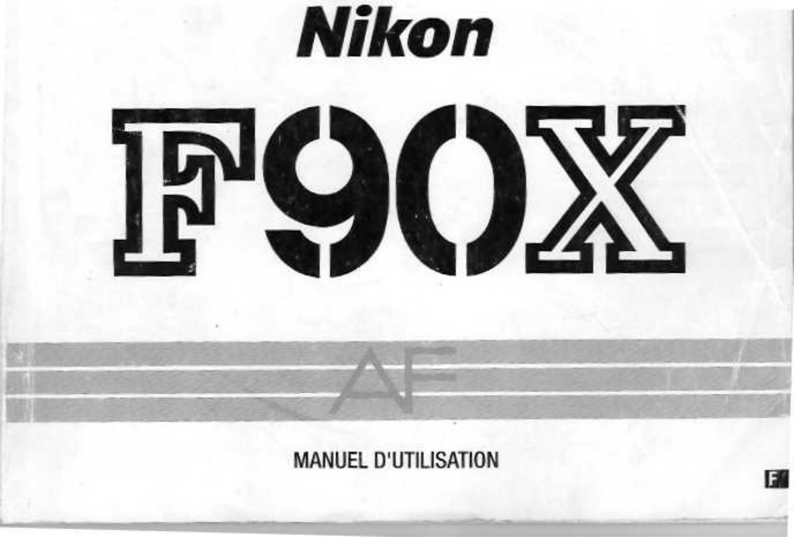 NIKON F90X-FR User Manual