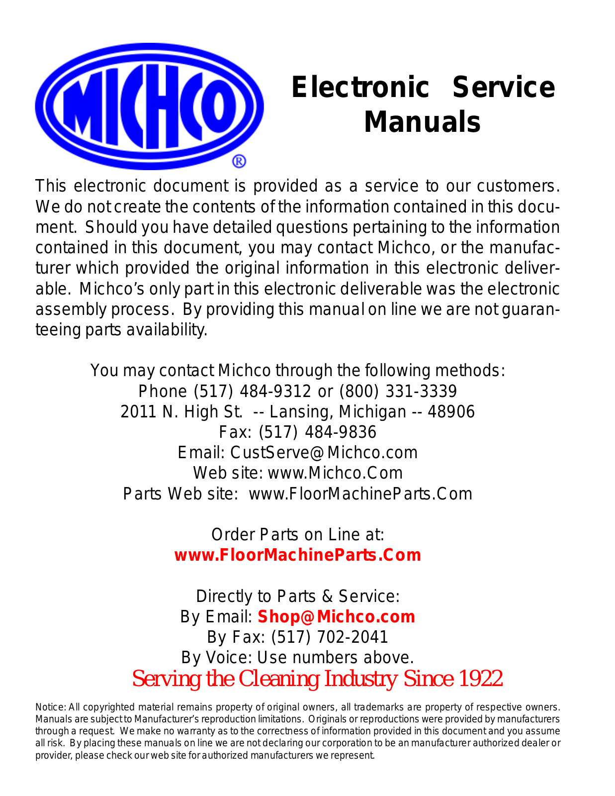HAKO MC833465, MC833475, MC833470, MC833935, MC833930 Operation, Service & Parts Manual - ManualMachine.com