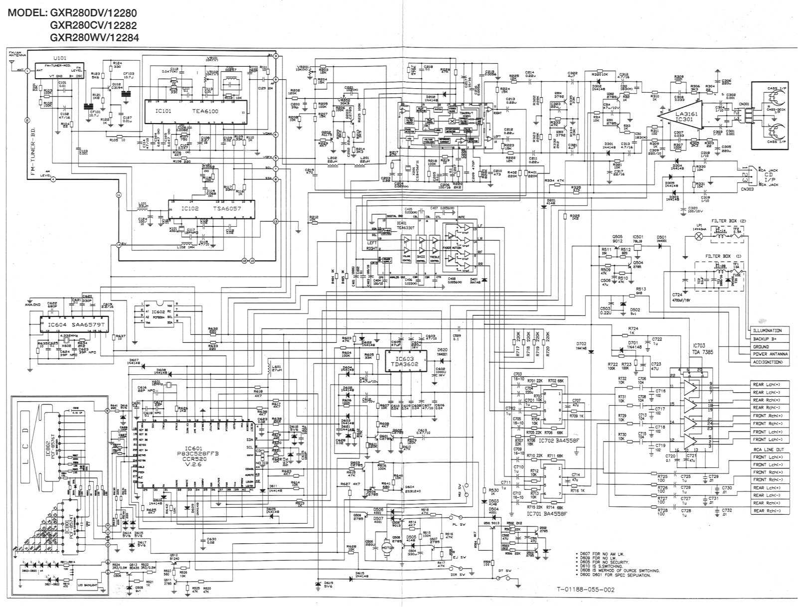 Gelhard GXR280DV Schematic