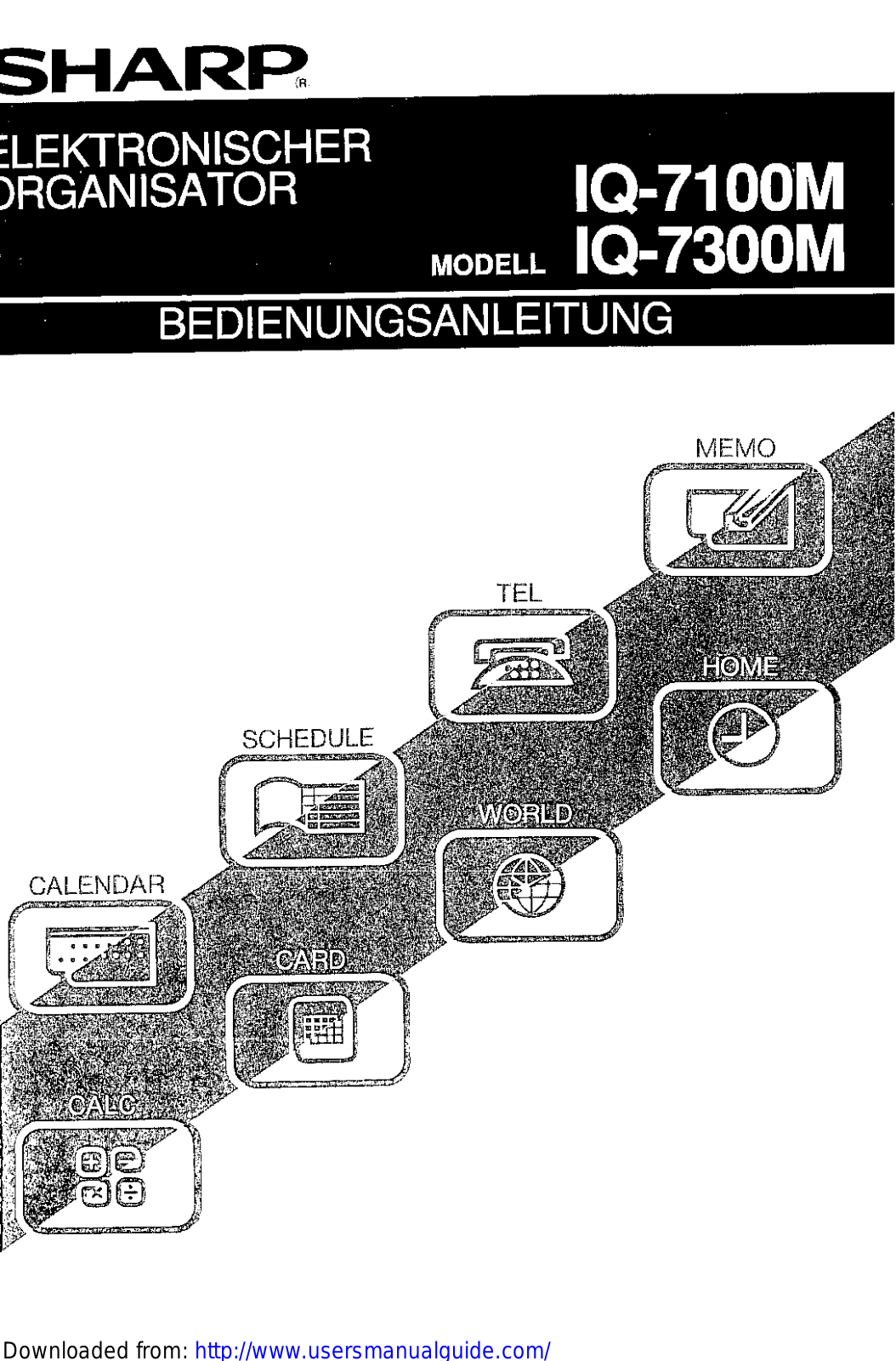 SHARP IQ-7100M, IQ-7300M User Manual