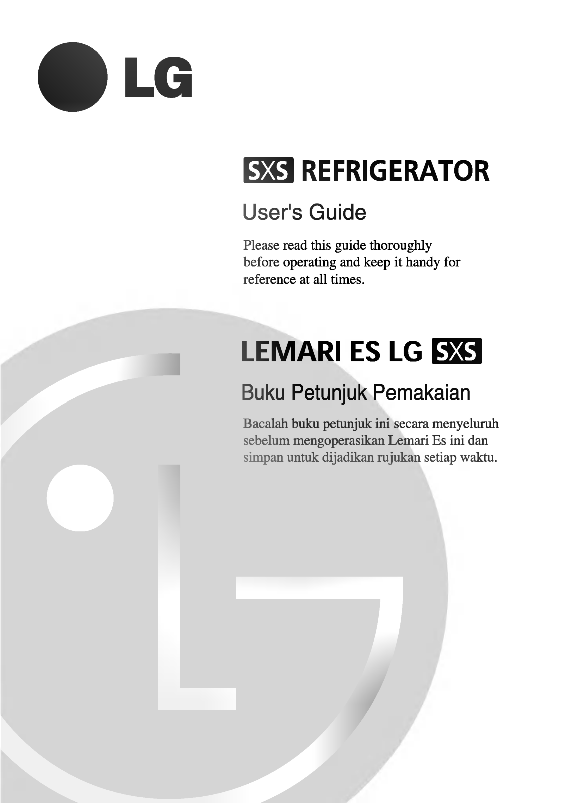 LG GR-P217BUG Manual book