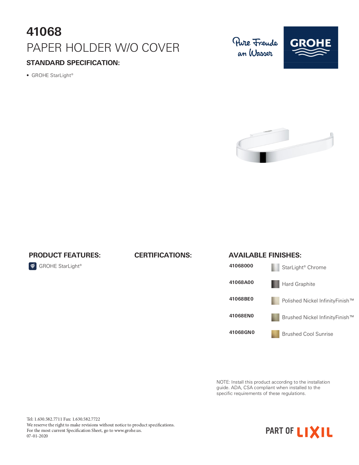 GROHE HBZM1684 Specifications - ManualMachine.com