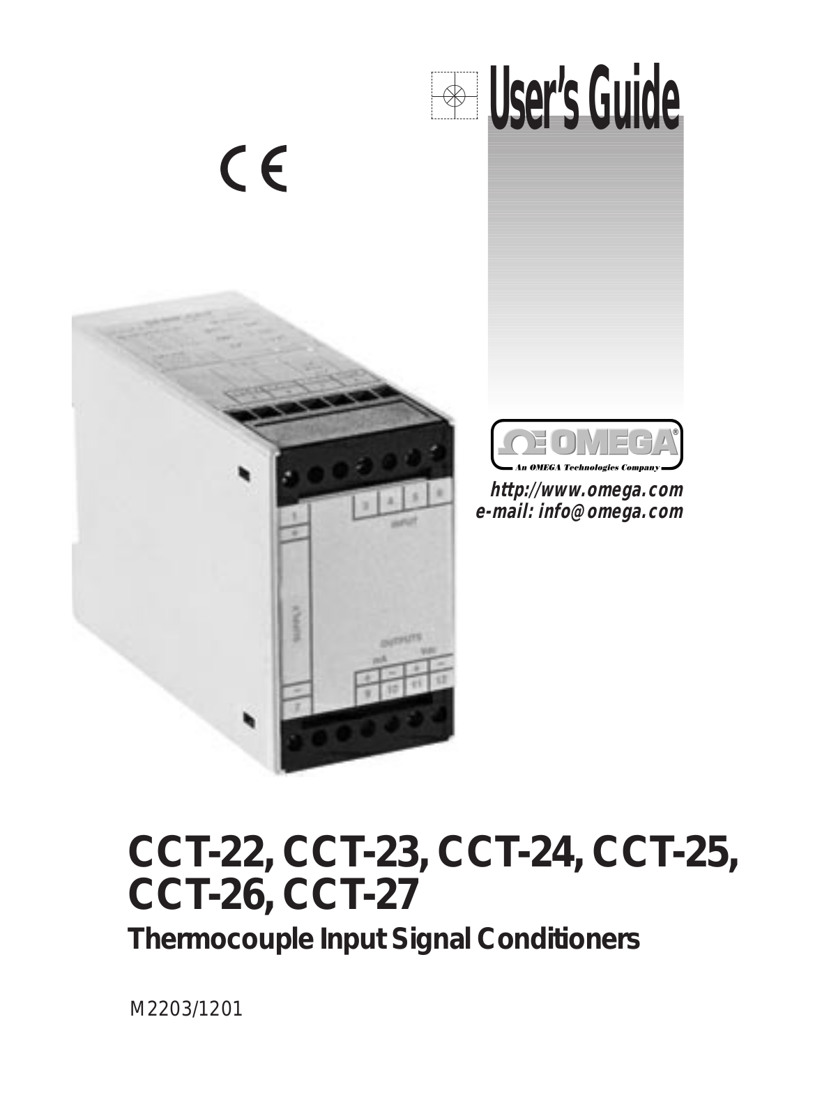 Omega Products CCT-22 Installation  Manual