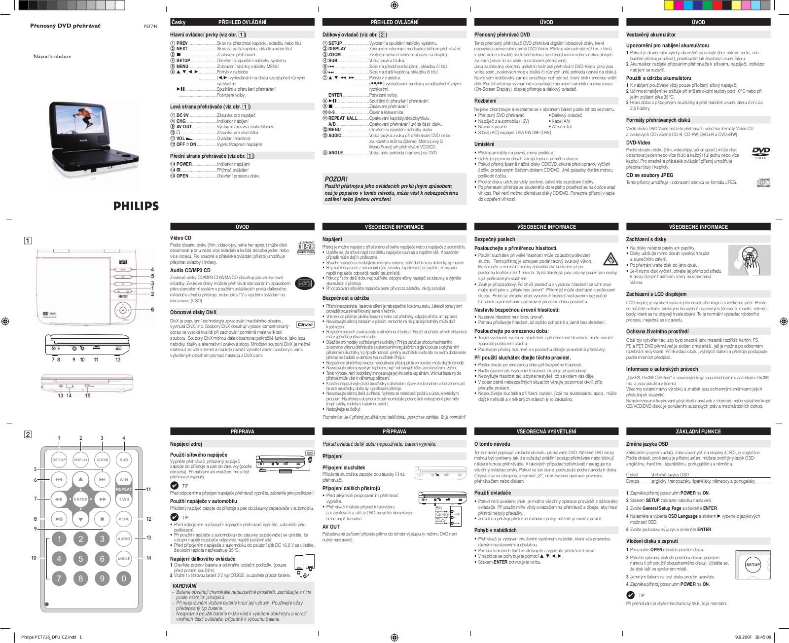 Philips PET716 User Manual