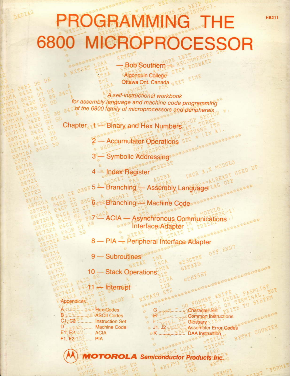 motorola Southern_Programming_The_6800_Microprocessor_1977 Datasets - ManualMachine.com