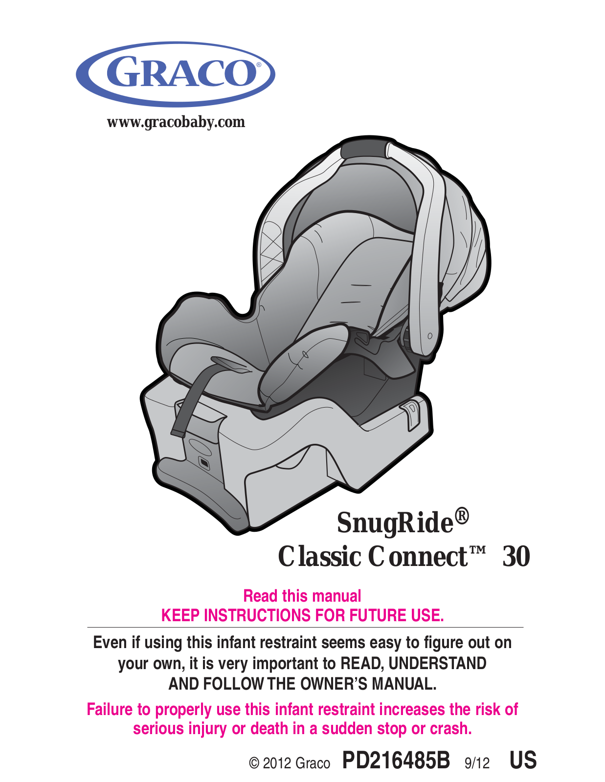 Graco SnugRide Classic Connect 30 User Manual