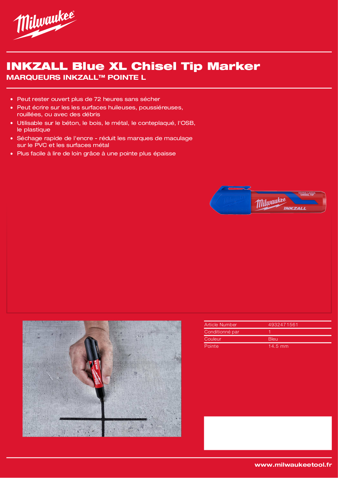 Milwaukee 4932471561 Specification - ManualMachine.com