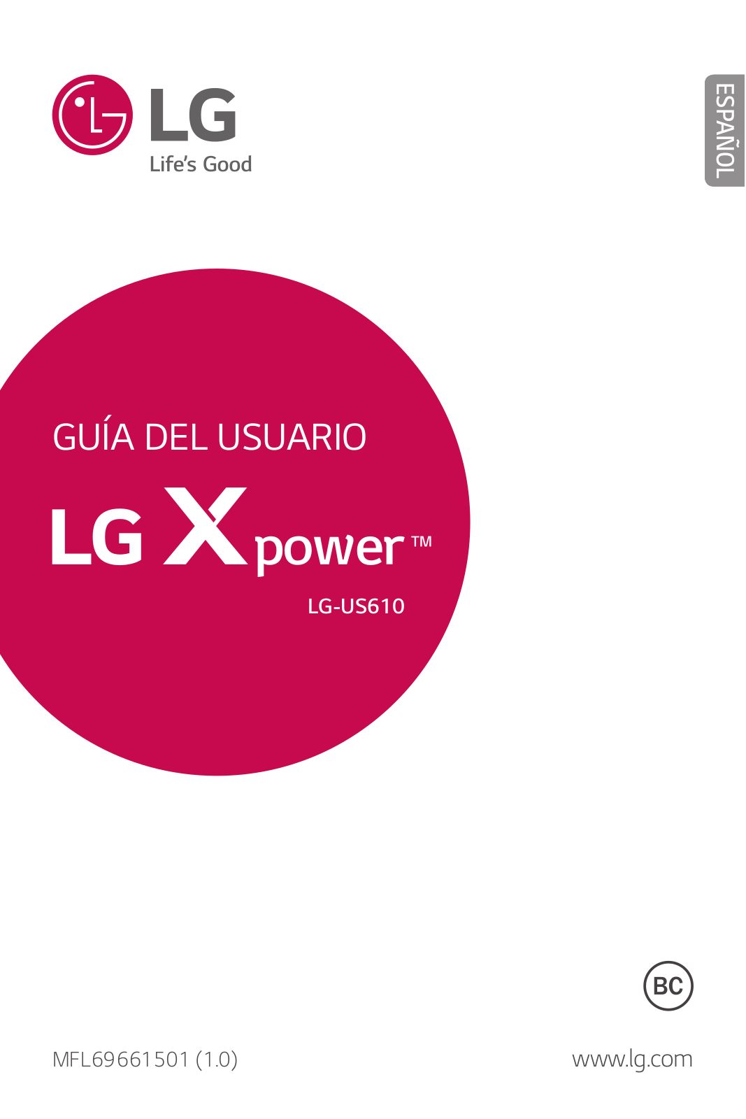 LG US610 User Manual