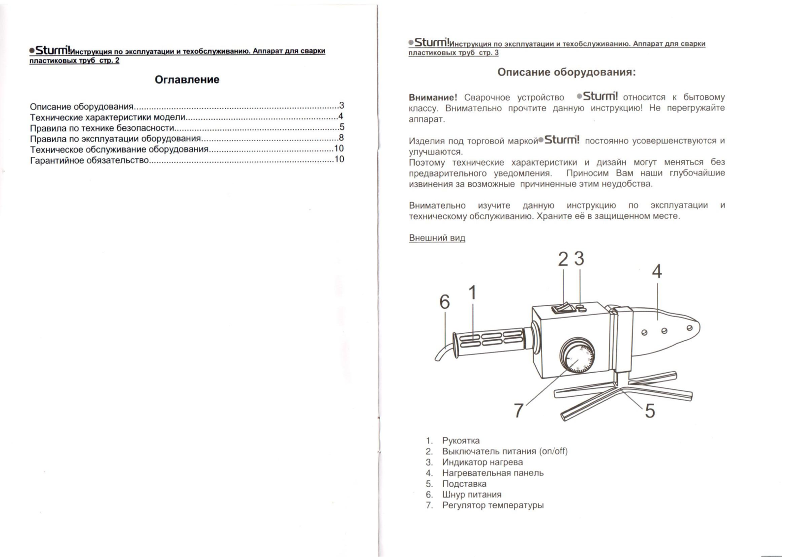 Sturm TW7219 User Manual