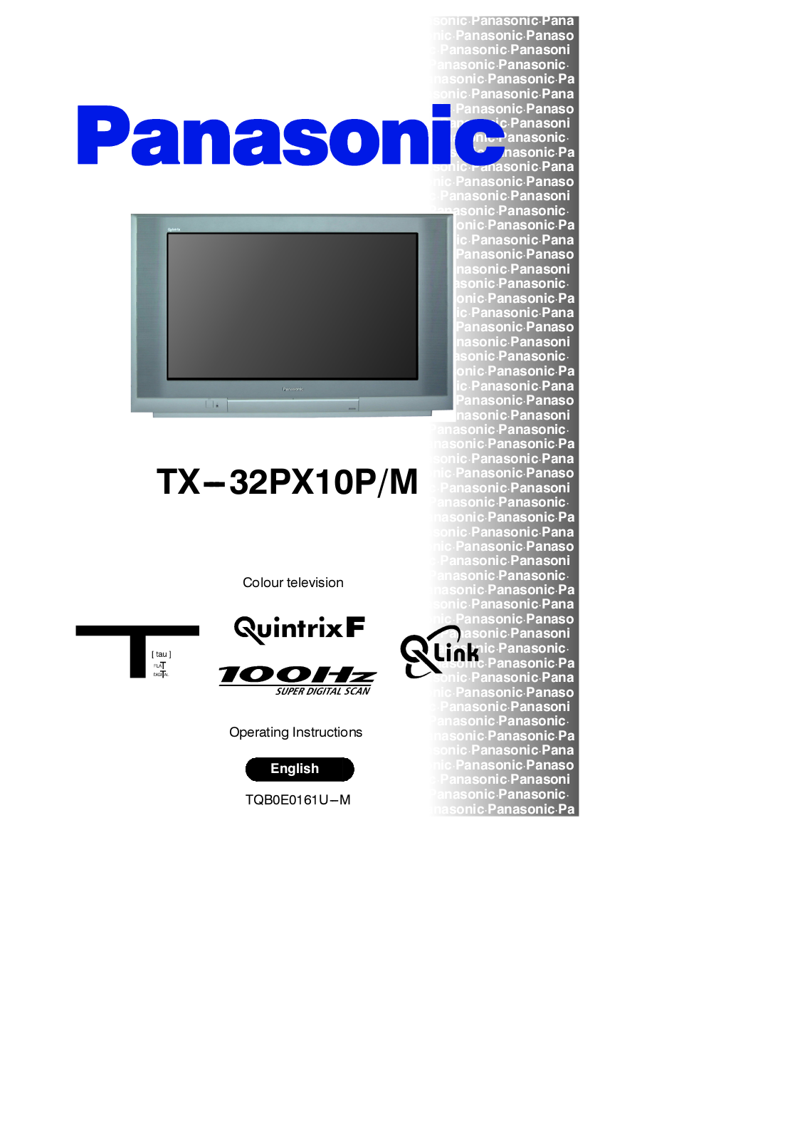 Panasonic TX-32PX10PM User Manual
