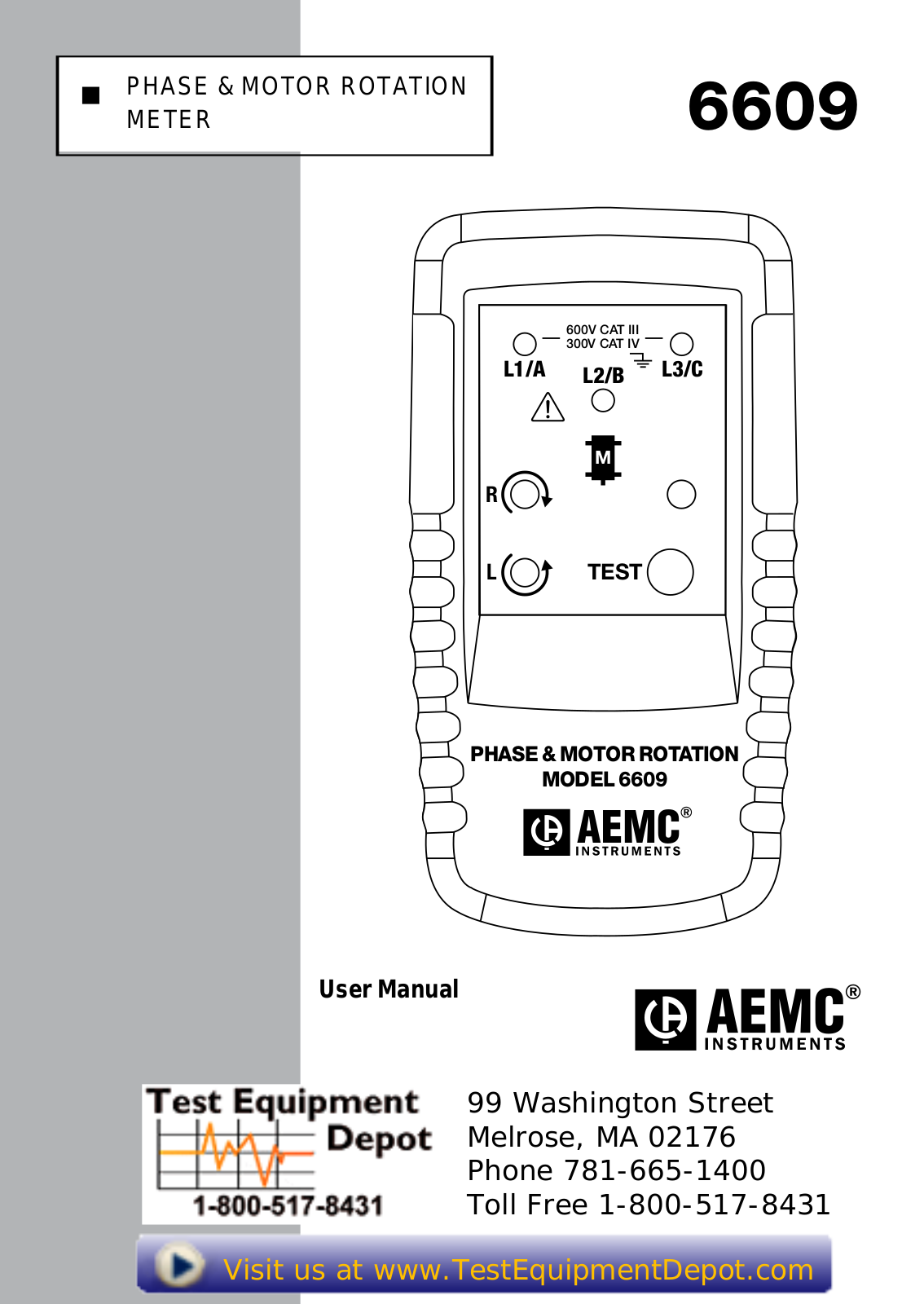 AEMC AEMC 6609 Manual - ManualMachine.com