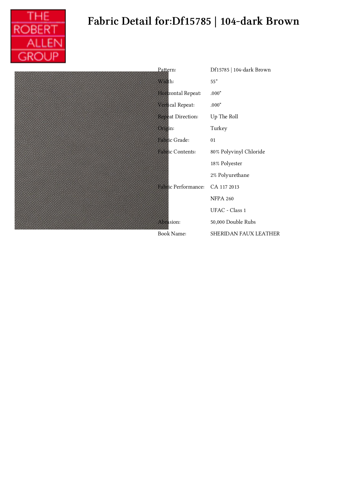Duralee CRAL4589 Specifications - ManualMachine.com