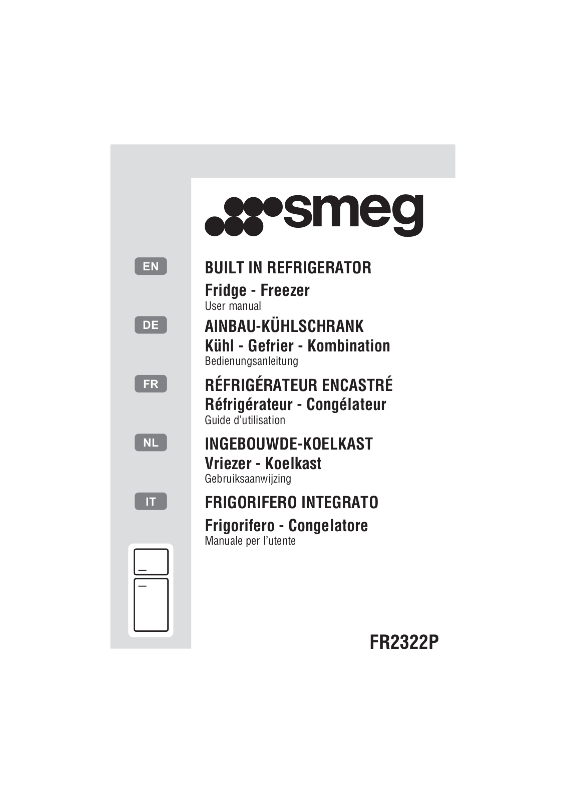 Smeg FR2322P User Manual