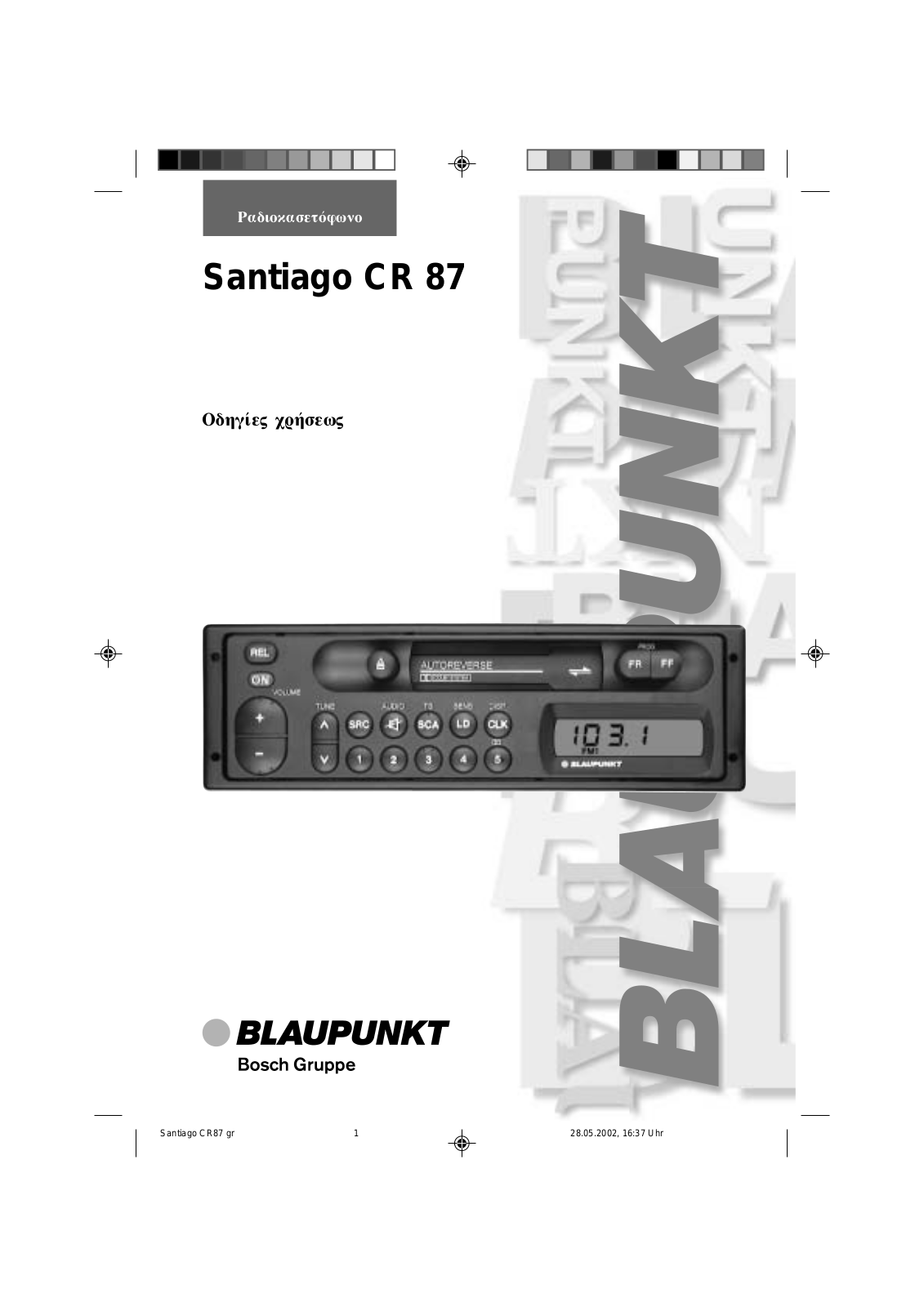 Blaupunkt SANTIAGO CR 87 User Manual