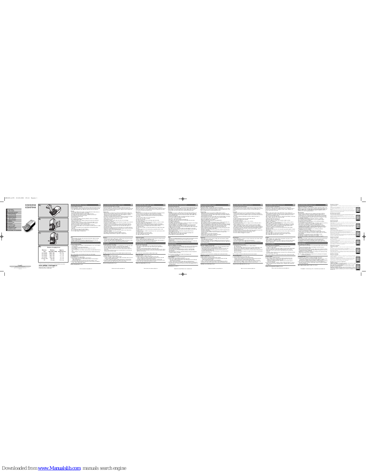 Philips SCB3075NB/05, SCB3025NB/05, SCB3075NB/12, SCB3025NB/12, MultiLife SCB3025NB User Manual