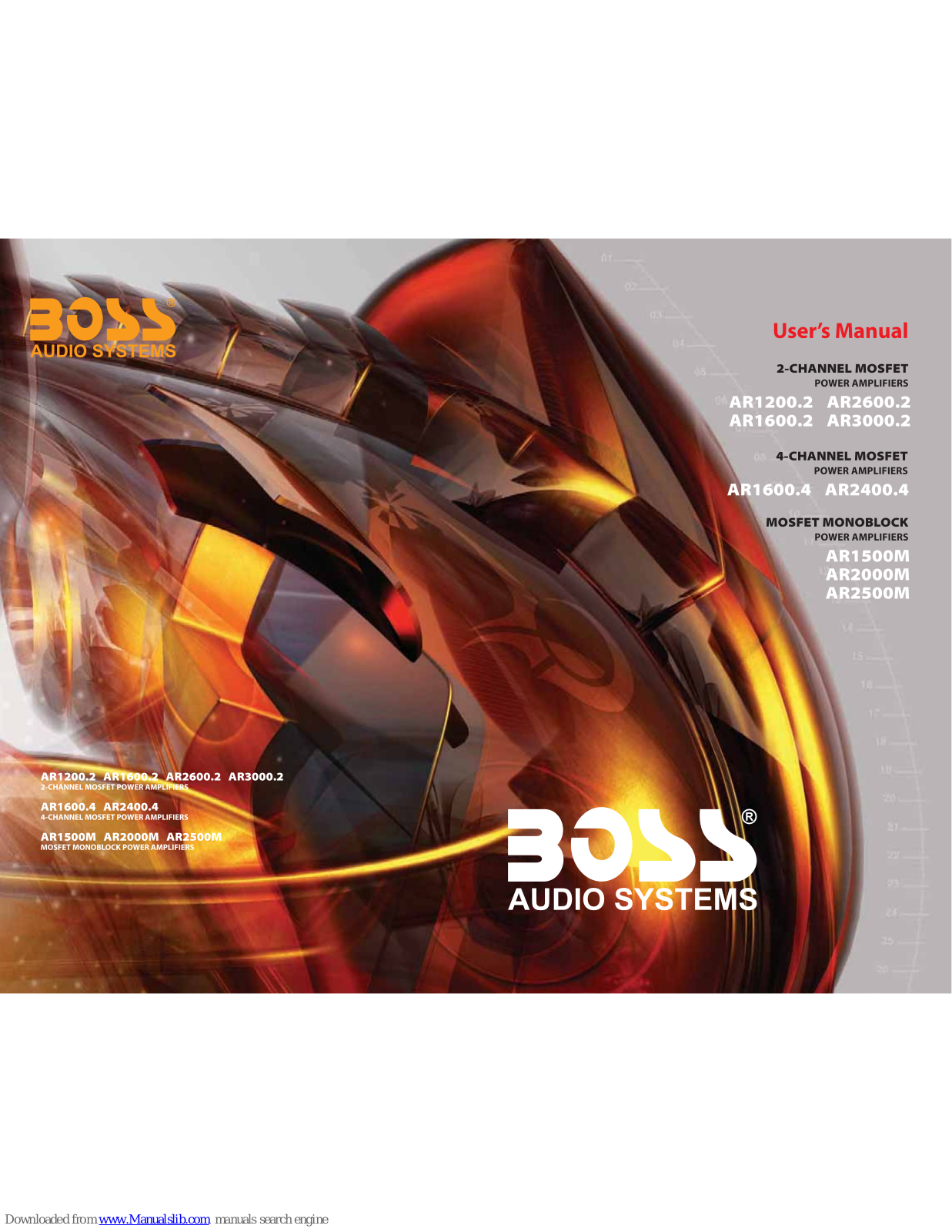 Boss AR1200.2, AR3000.2, AR1600.2, AR1600.4, AR2600.2 User Manual - ManualMachine.com