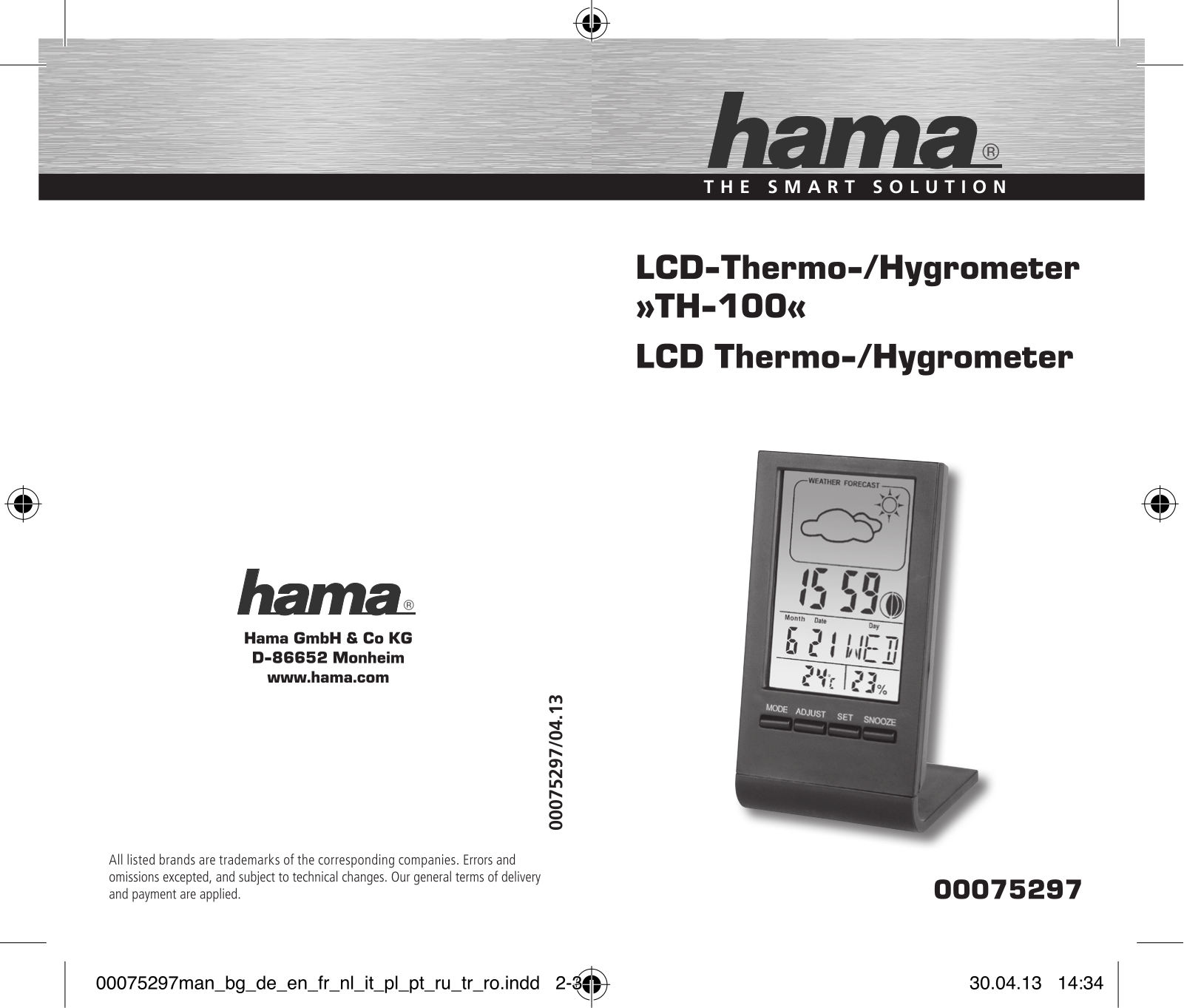 HAMA TH-100 User Manual