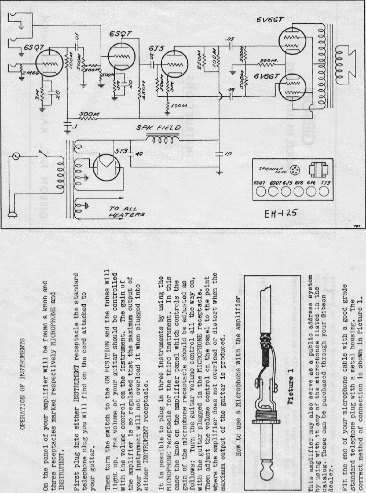 Gibson eh 125 schematic