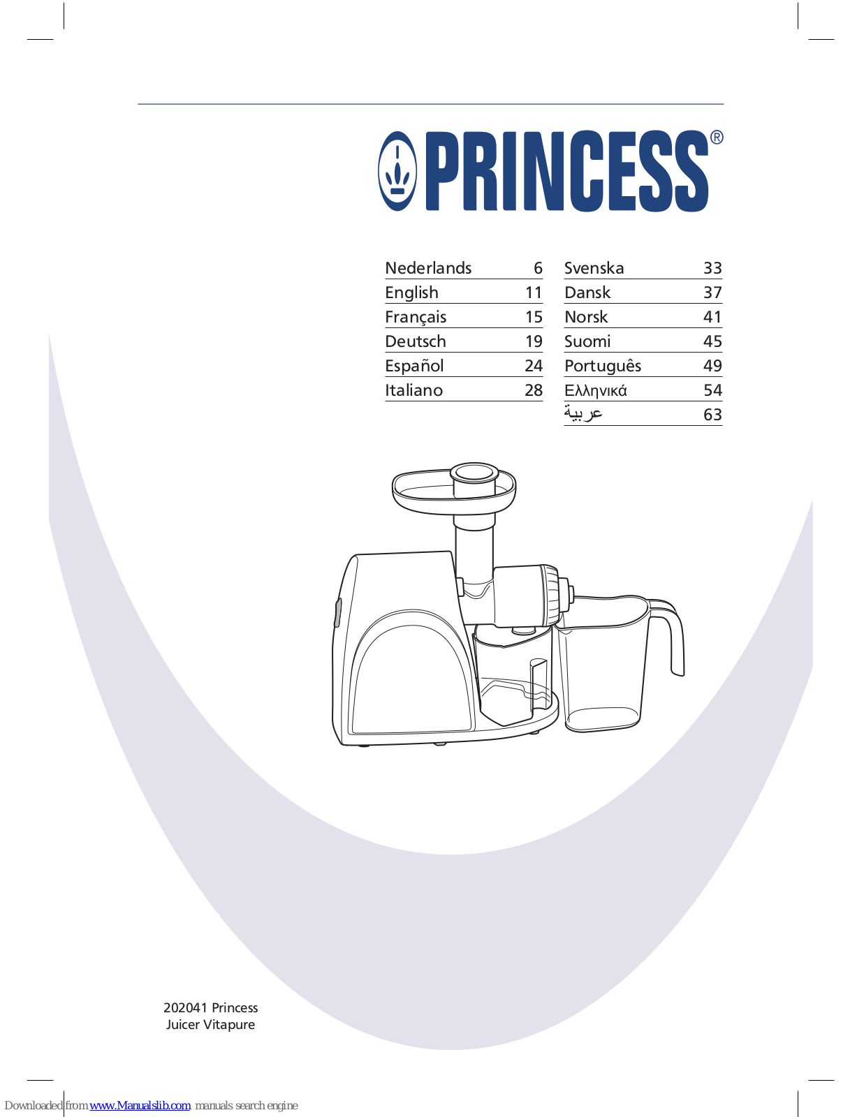 Princess VitaPure User Manual