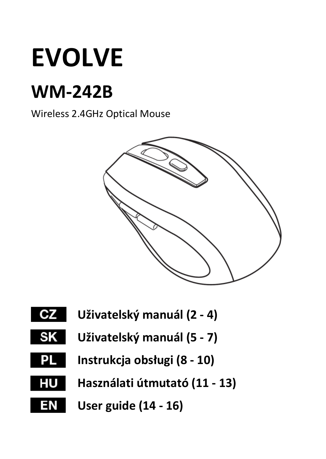 Evolve WM-242B User Manual