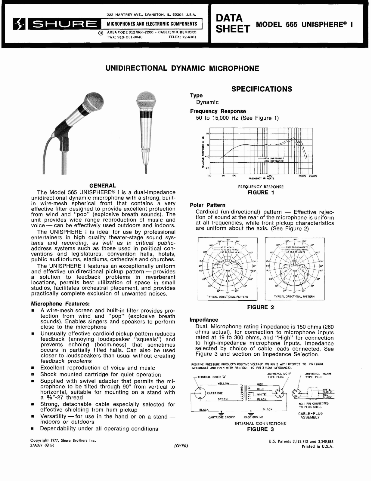 Shure 565 User Guide - ManualMachine.com