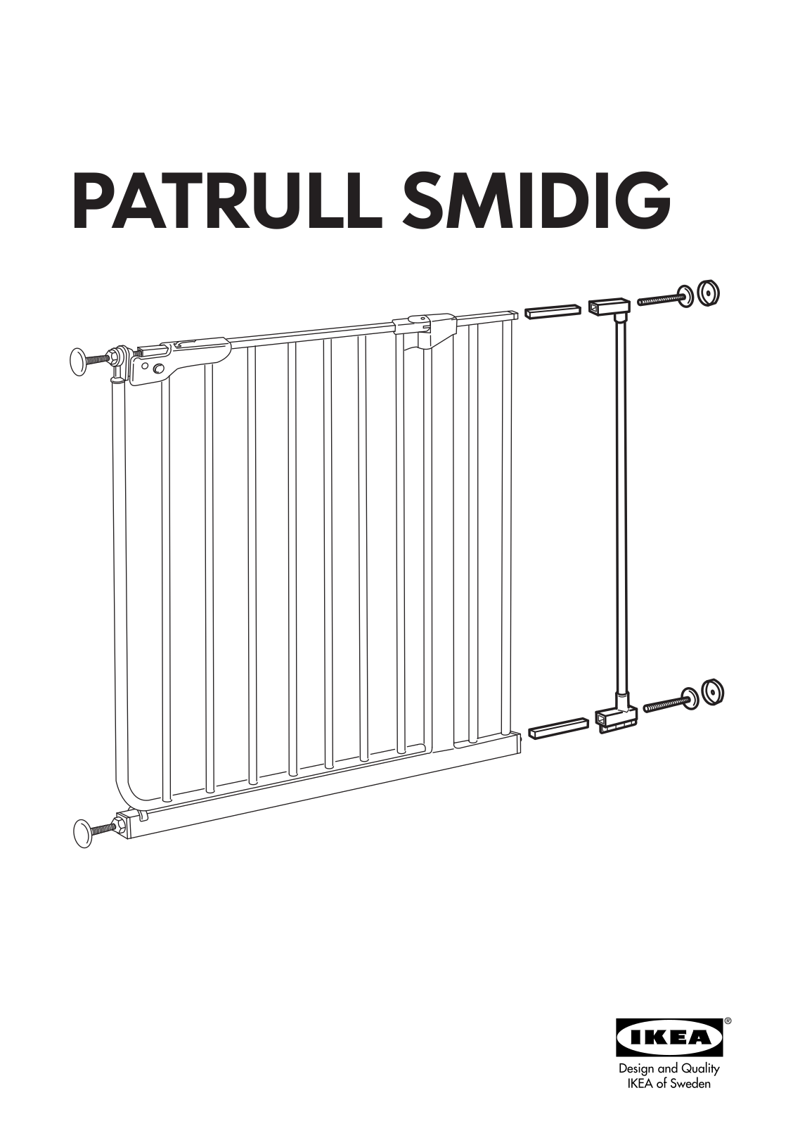 IKEA PATRULL EXTENSION GATE Assembly Instruction