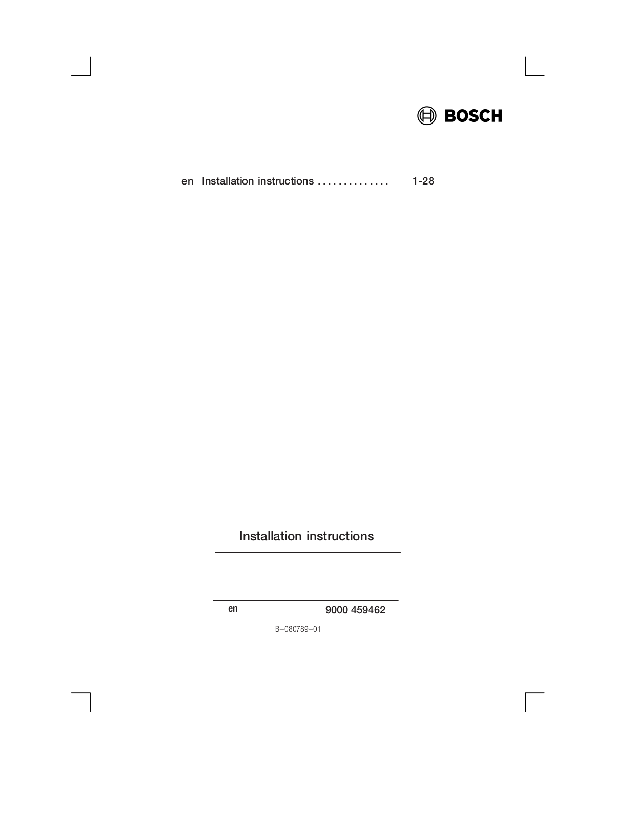 Bosch HGV74W255A User Manual