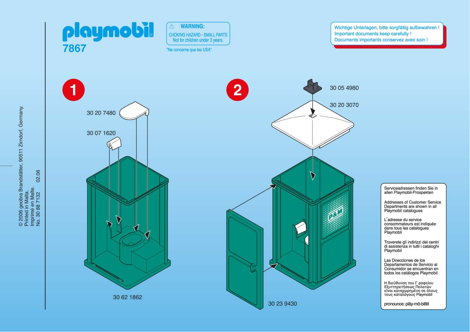 Playmobil 7867 Instructions