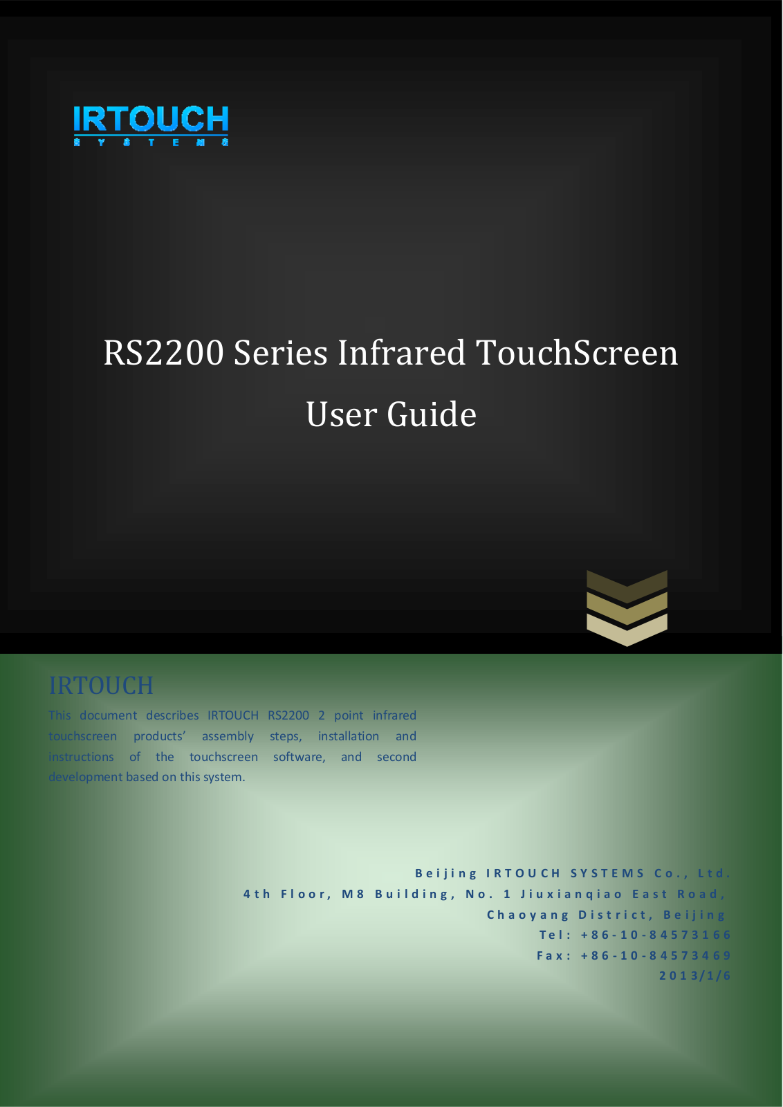 Irtouch Systems RS2200 Series User Manual