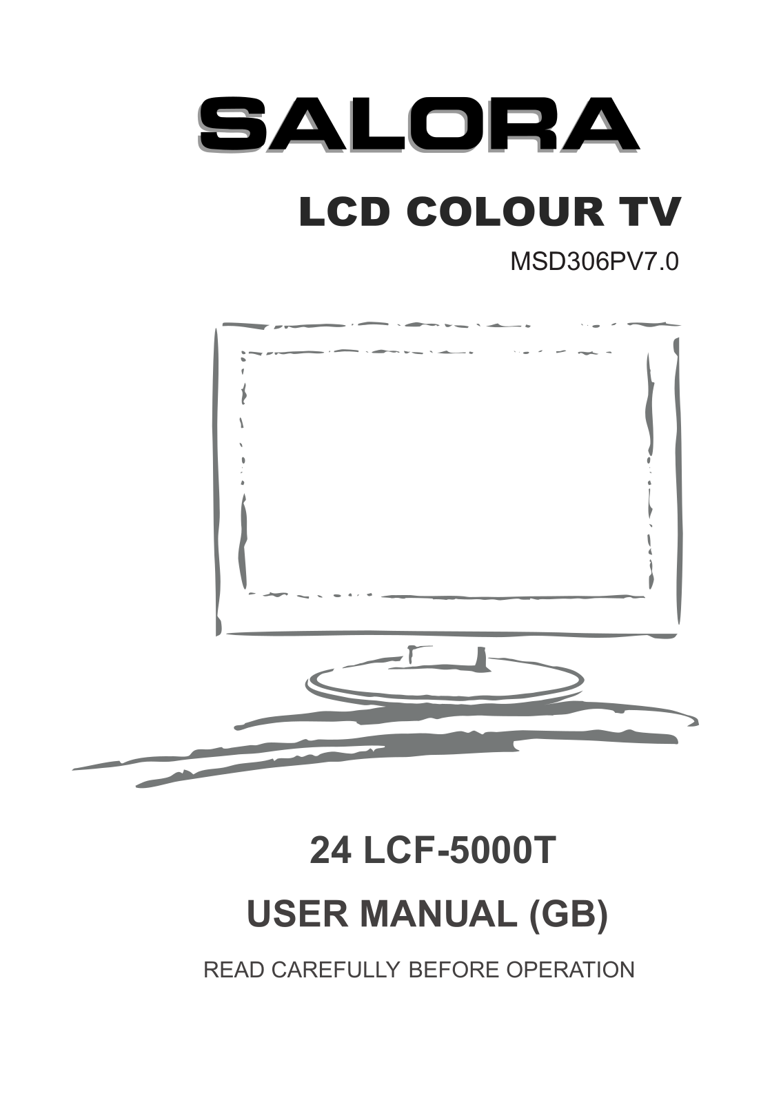 Salora 24LCF-5000T Instruction Manual