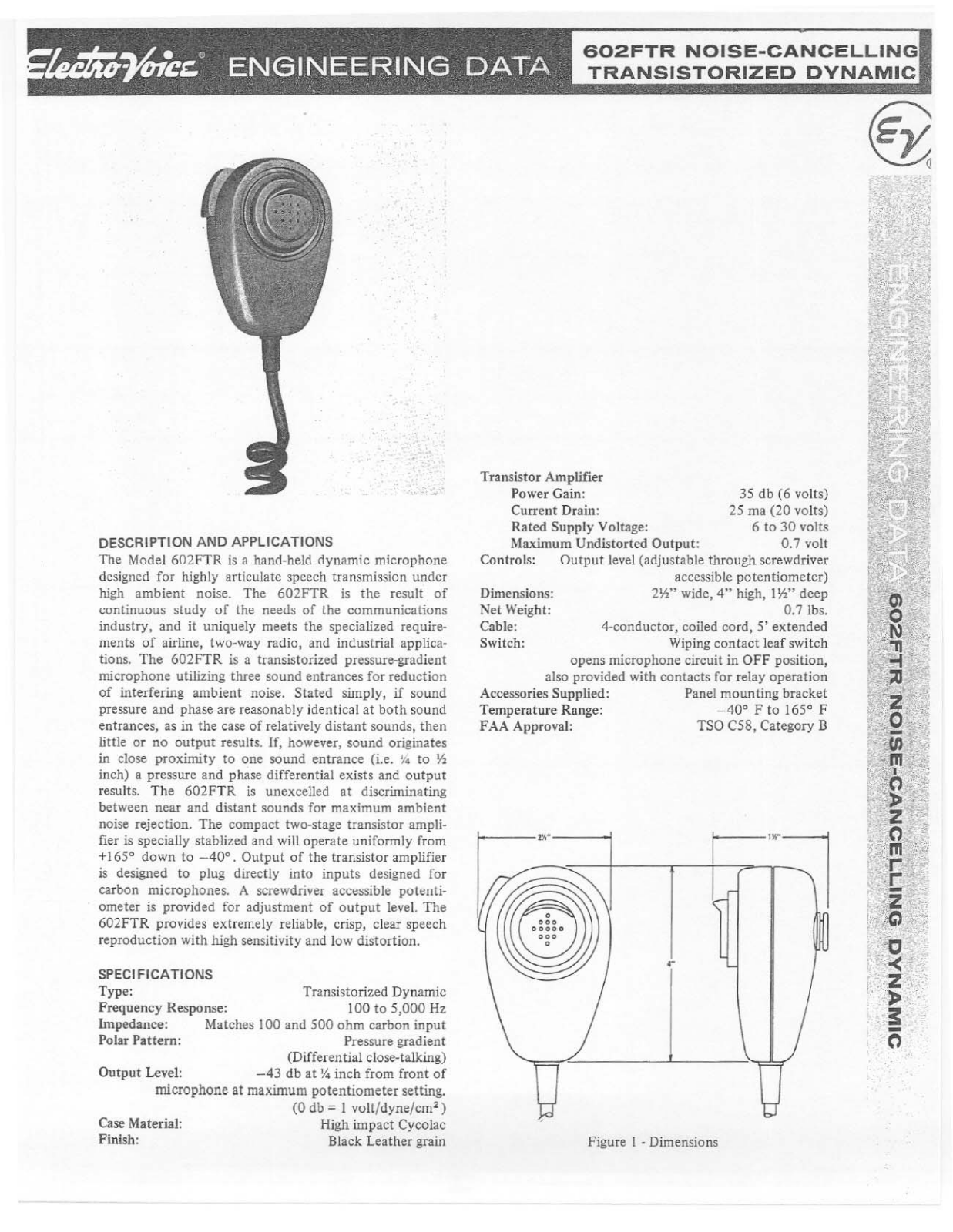 Electro-voice 602FTR User Manual