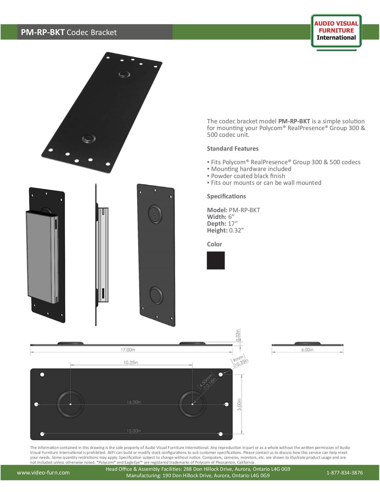 AVFI VFIN1123 Specifications - ManualMachine.com