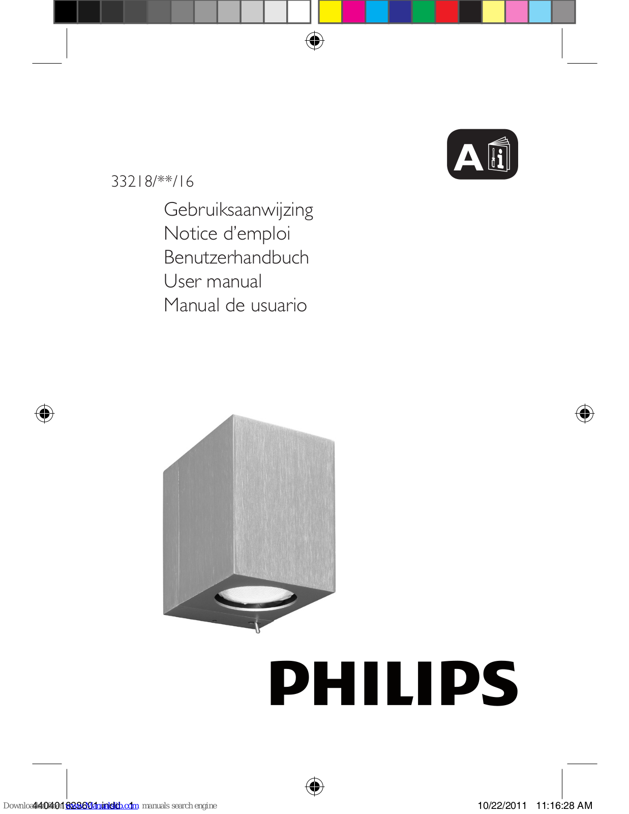Philips 33218-31-16, 33218-48-16, 33218/**/16 User Manual - ManualMachine.com