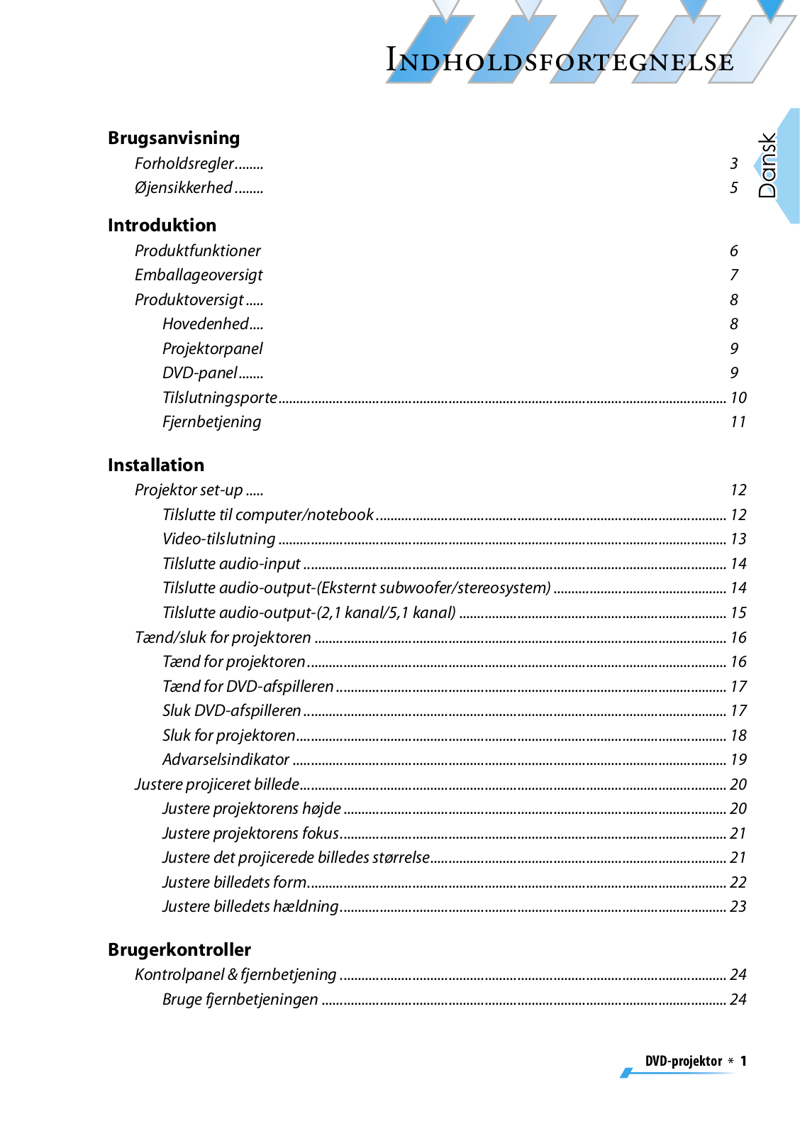 Optoma DV11 User Manual