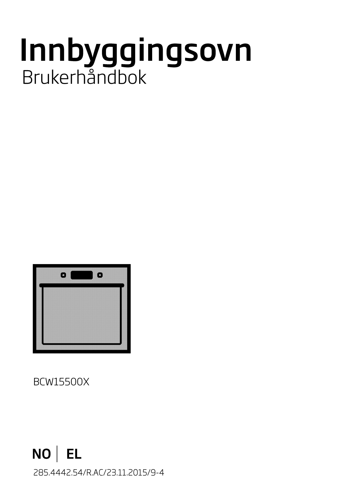 Beko BCW15500X User manual