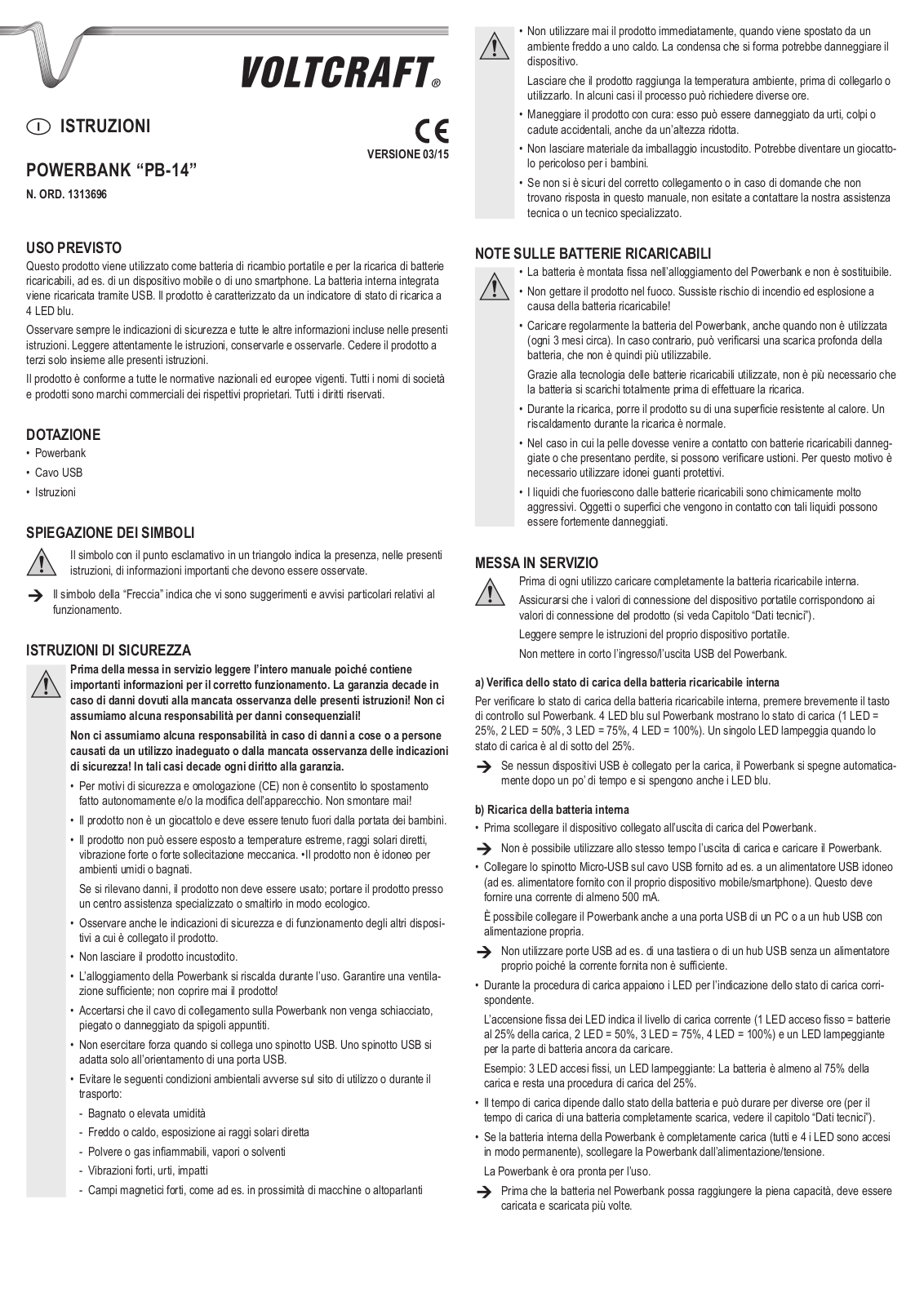 VOLTCRAFT PB-14 User guide