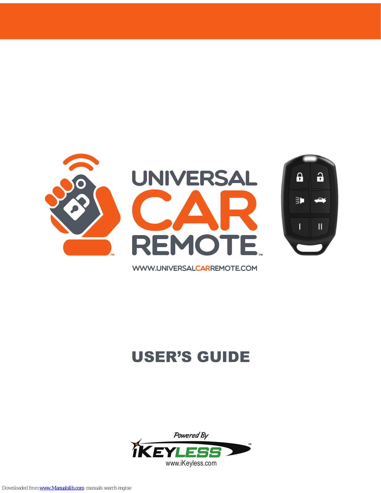 UniversalCarRemote Universal Car Remote User Manual