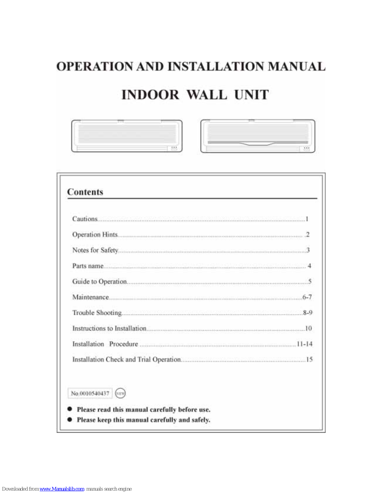 Haier AS092FMBHA, AS062FMAHA, AS072FMAHA, AS092FBBHA, AS092FMAHA Operation And Installation Manual