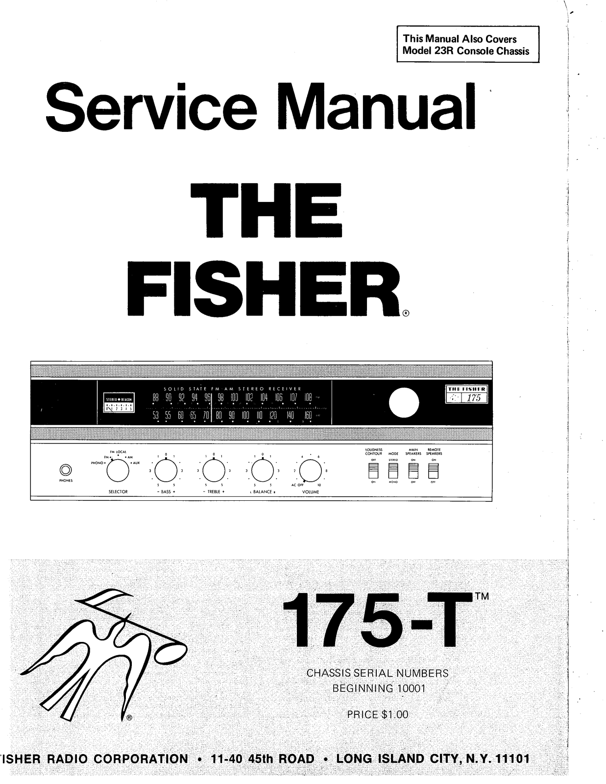 Fisher 175-T-23-R Service Manual