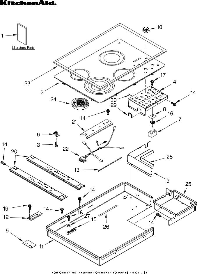 KitchenAid KECC507RWW02 Parts List