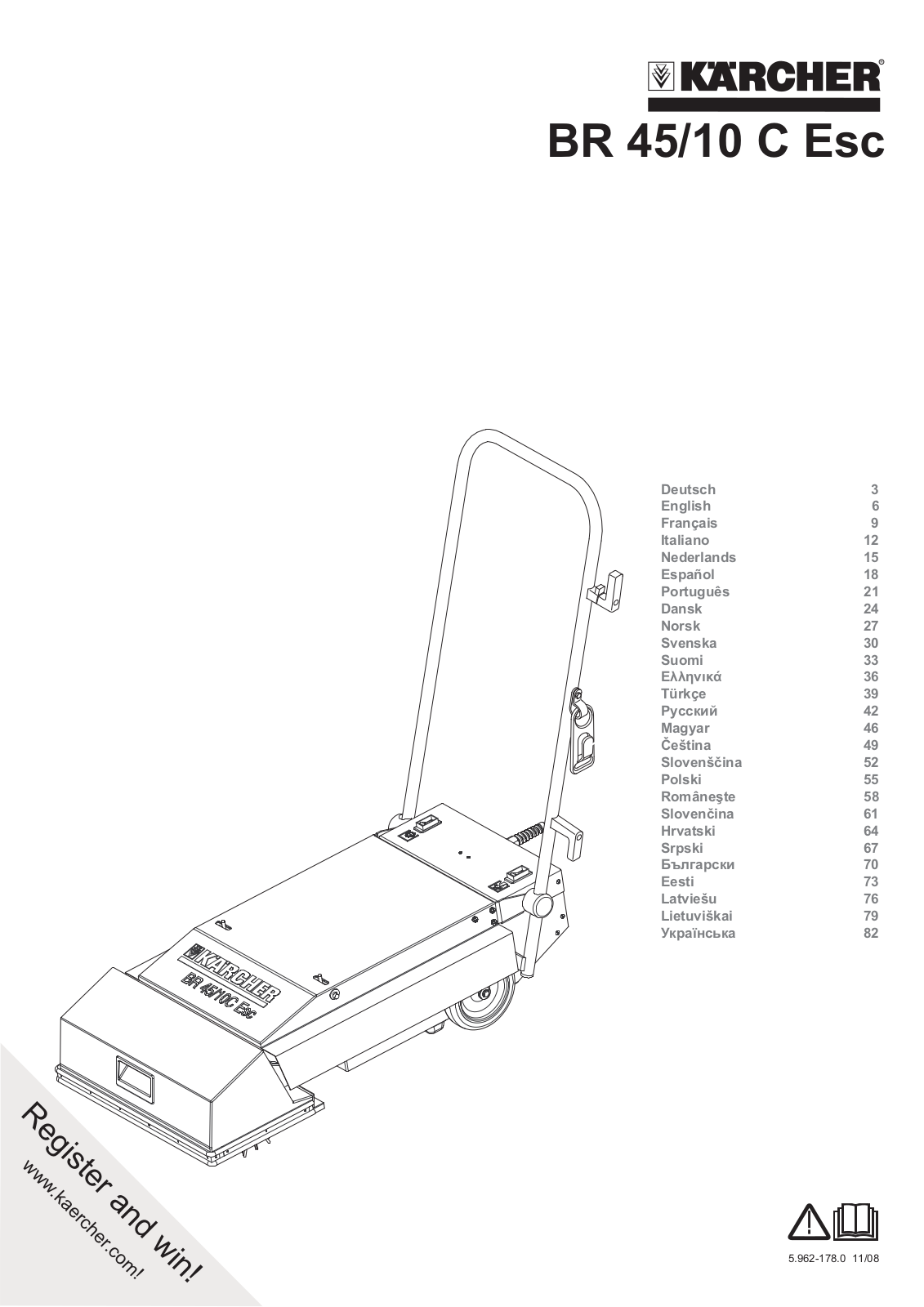 Karcher BR45-10ESC User Manual