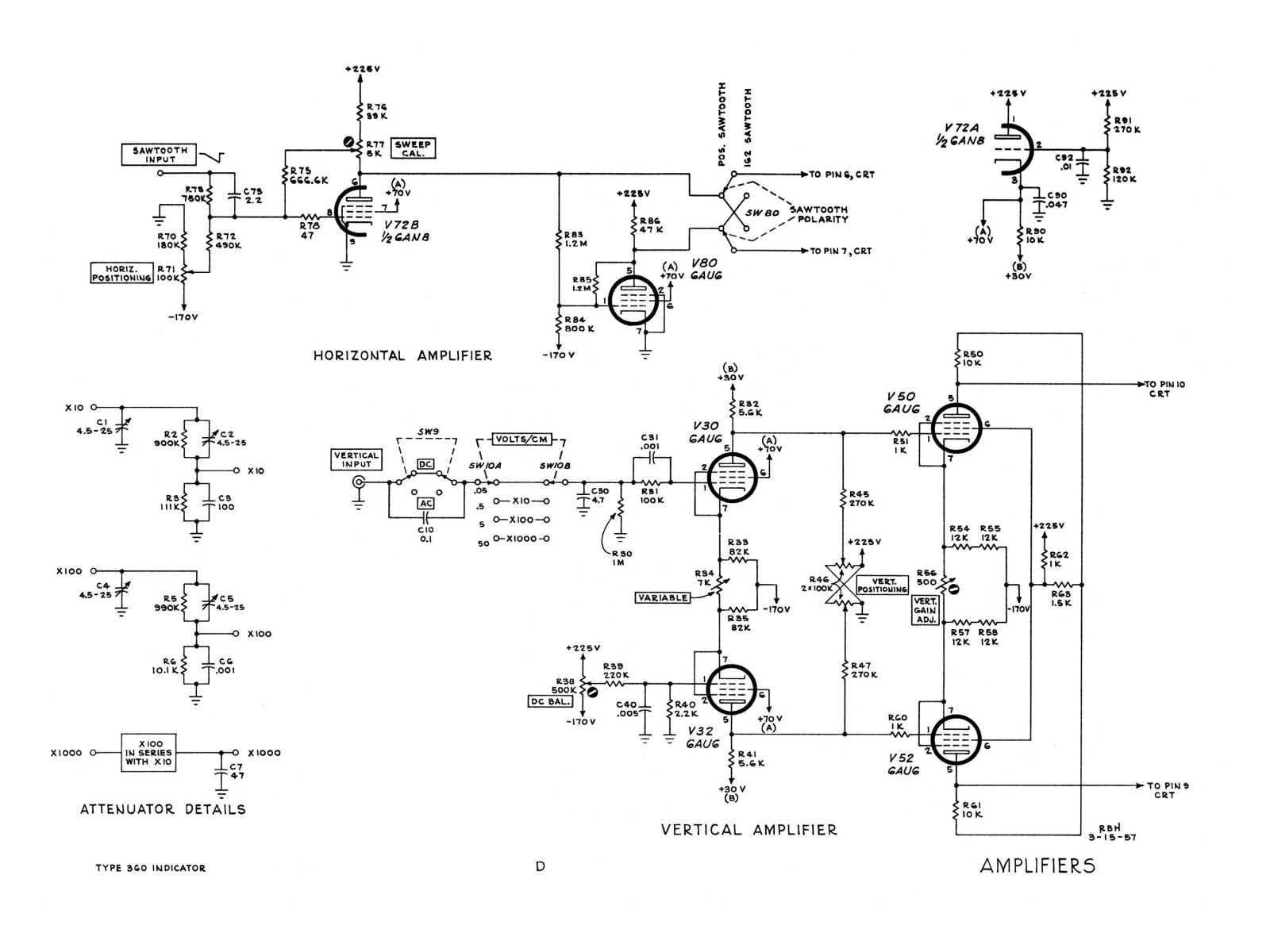 Tektronix 360 Shematics