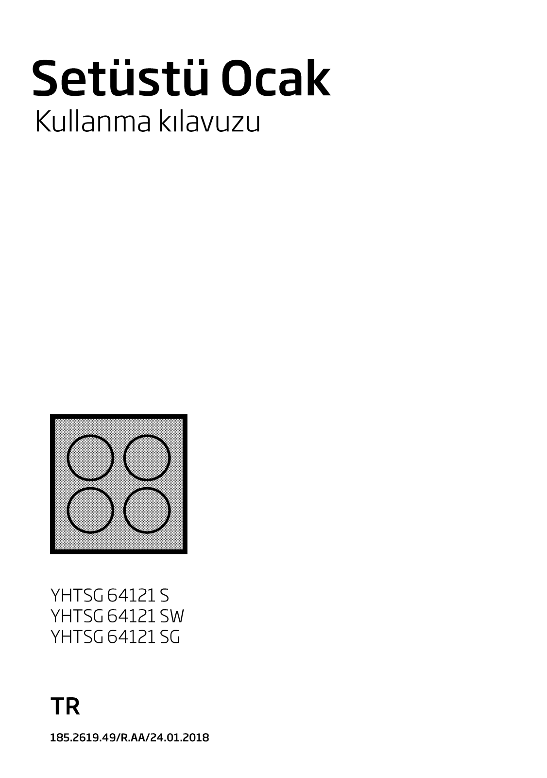 Beko YHTSG 64121 SW, YHTSG 64121 SG User manual