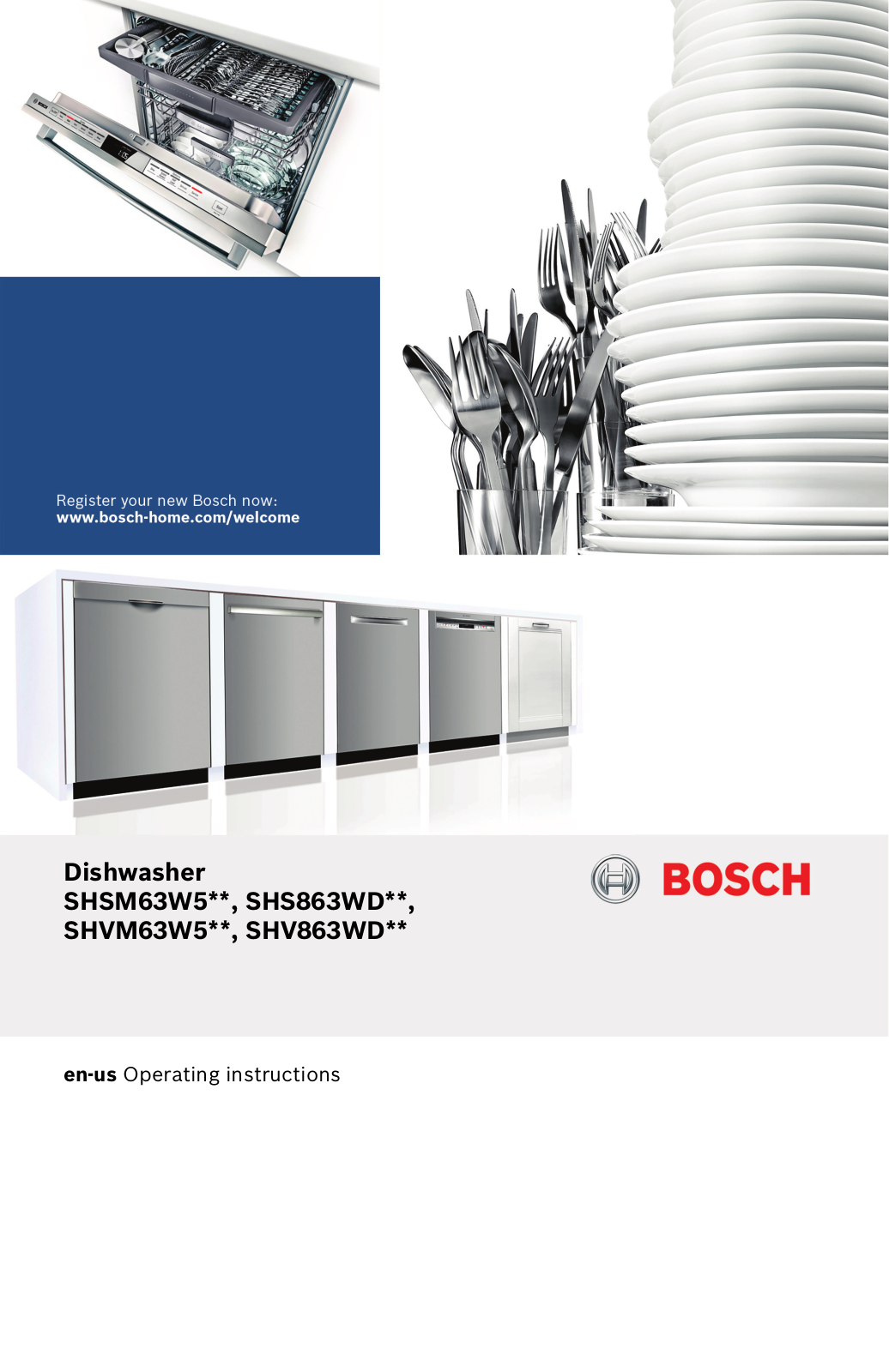 Bosch SHS863WD6N, SHSM63W56N User Manual