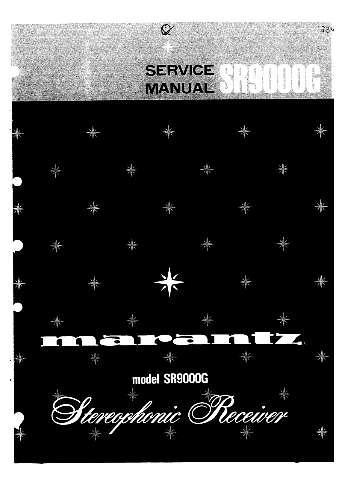 Marantz SR-9000-G Service Manual