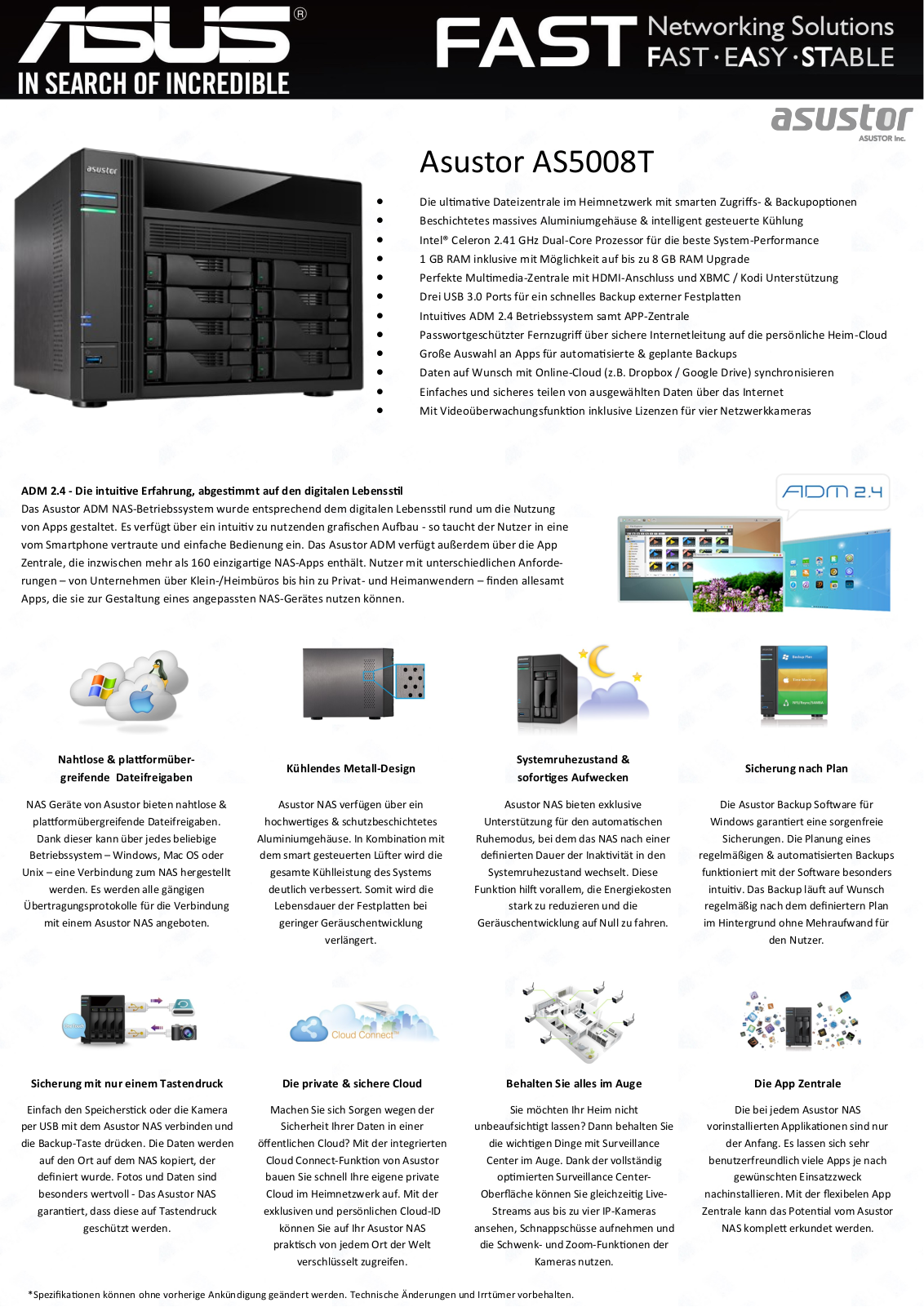 Asustor AS5008T User Manual