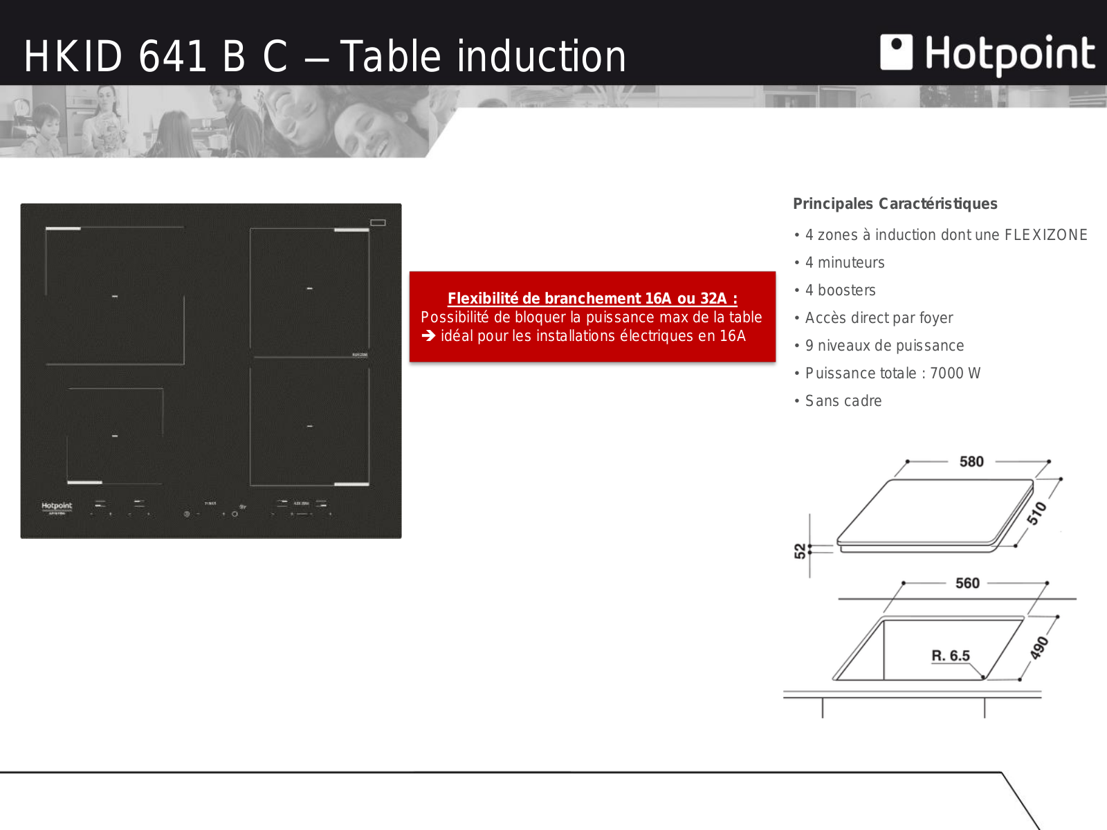 Hotpoint HKID641B C product sheet