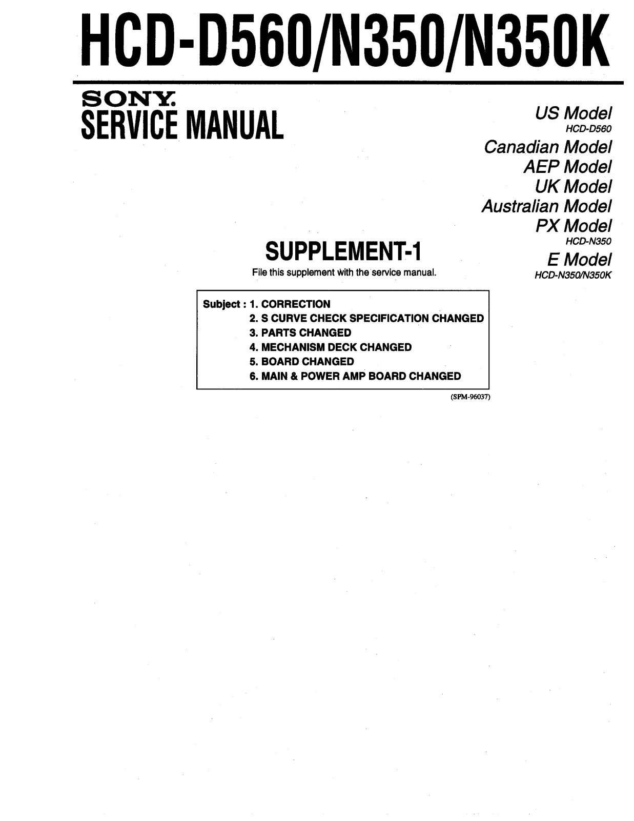 PIONEER HCD-D560, HCD D560 1 Service Manual